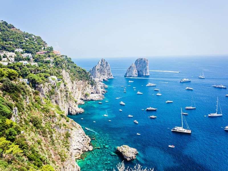 Sailing in Capri Island