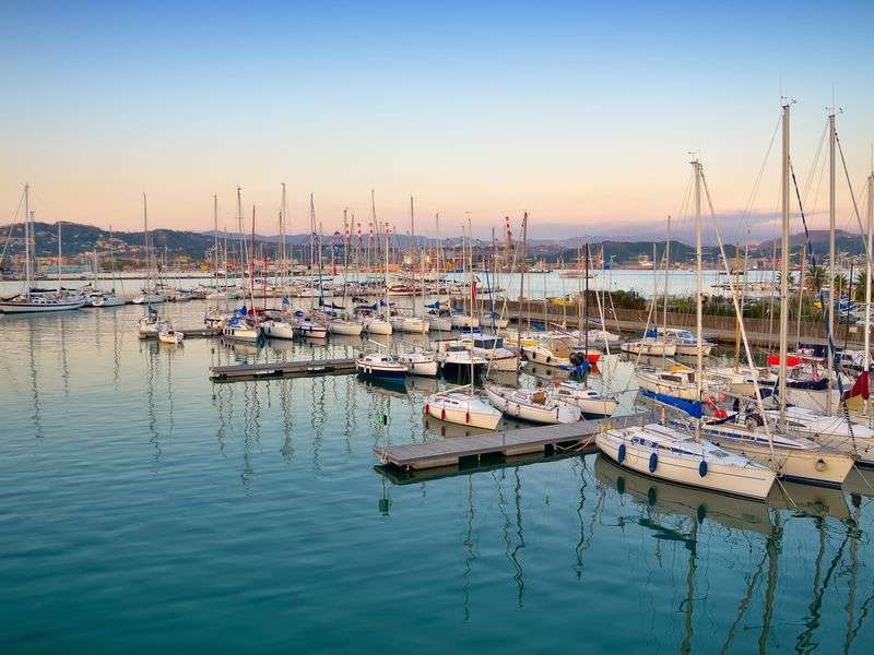Port in the Italian Riviera