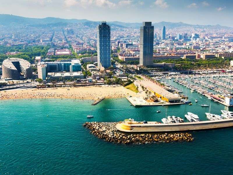 Port in Barcelona
