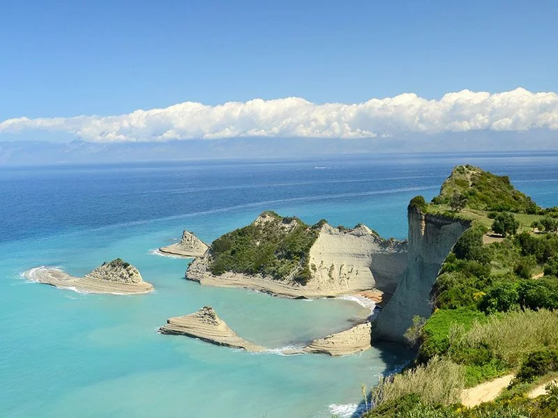 sailing around corfu