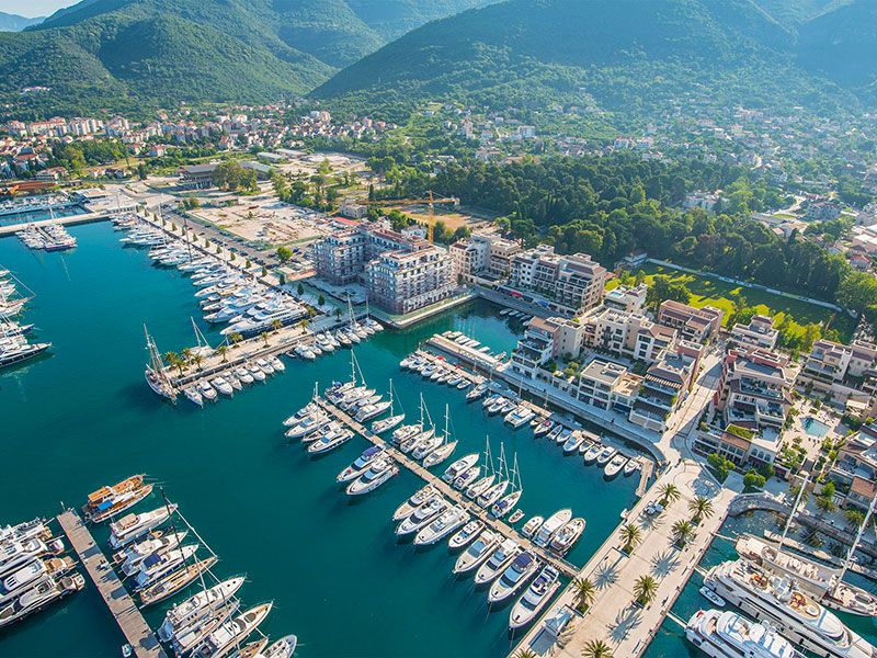 Marina in Montenegro